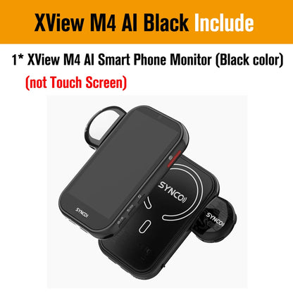 SYNCO XView M4 / M4 AI / M4 Touch Screen Selfie Monitor Screen Vlogging Monitor for iPhone Android Live Streaming TikTok Vlog