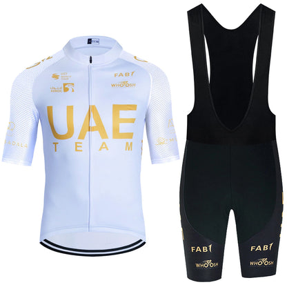 2026 New WHITE Cycling Jersey UAE Team Bike Jersey Shorts 10 Color Men Women Quick dry Ropa Ciclismo Pro Bicycle TShirt Clothing
