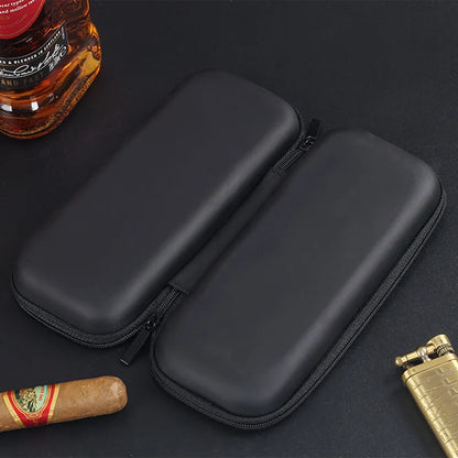 1pc Portable Cigar Travel Case EVA Lightweight Cigar Holder Bag Zipper Carrying Case for Cigar Accessories Cool Gadget
