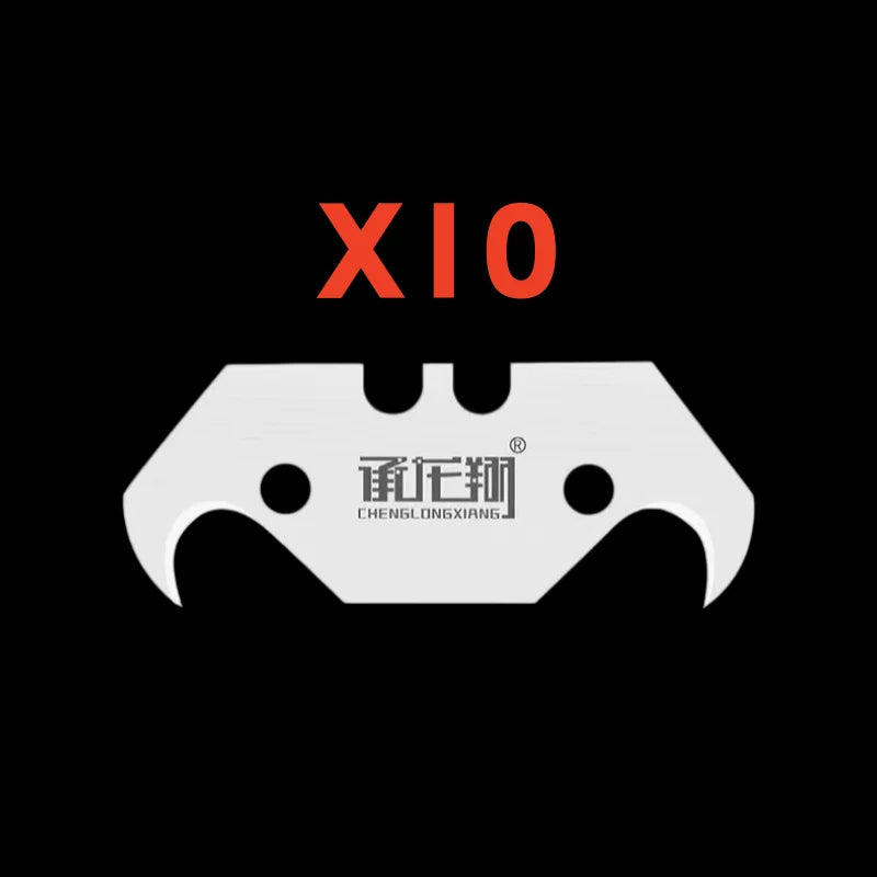 Folding Utility Knife – Heavy-Duty Box Cutter with Aluminum Body, Quick-Change Blades Anti-Slip Finger Loop Grip
