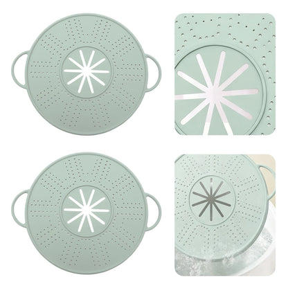 11in Silicone Splatter Screen Dishwasher Safe Foldable Splash Guard Multi-Use Grease Splatter Guard for Everyday Cooking
