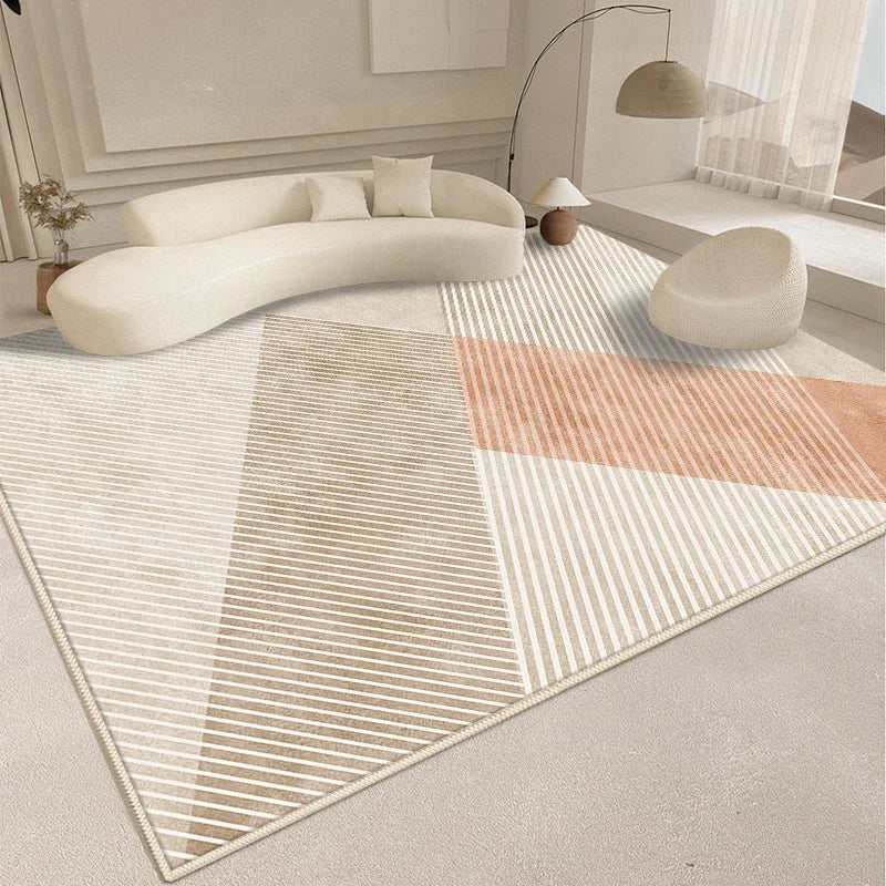 Minimalism Style Carpet Living Room Decoration Fluffy Soft Rugs for Bedroom Abstract Large Plush Rug Home Thickened Floor Mat