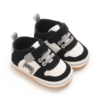 Fashionable Korean Version Men's And Women's Sports Shoes Indoor Soft Rubber Sole Anti Slip Front Shoes 0-18M Baby Shoes