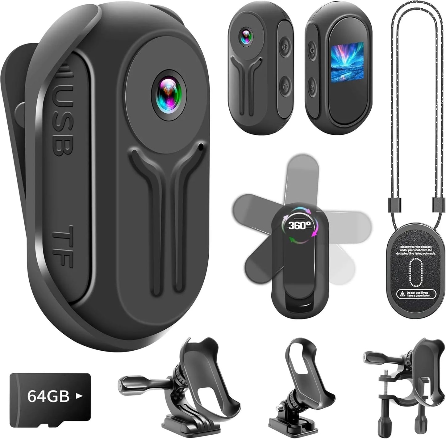 Outdoor Sports Camera 1080P Motorcycle Bike Filming Action Video Recording Body Cam