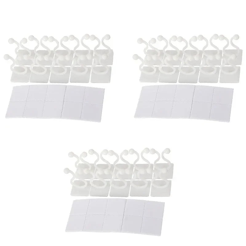 10/30/50pcs Home Garden Plant Climbing Wall Fixture Clips Rattan Vine Fixer Self-Adhesive Plant Climbing Wall Fixed Buckle Hook