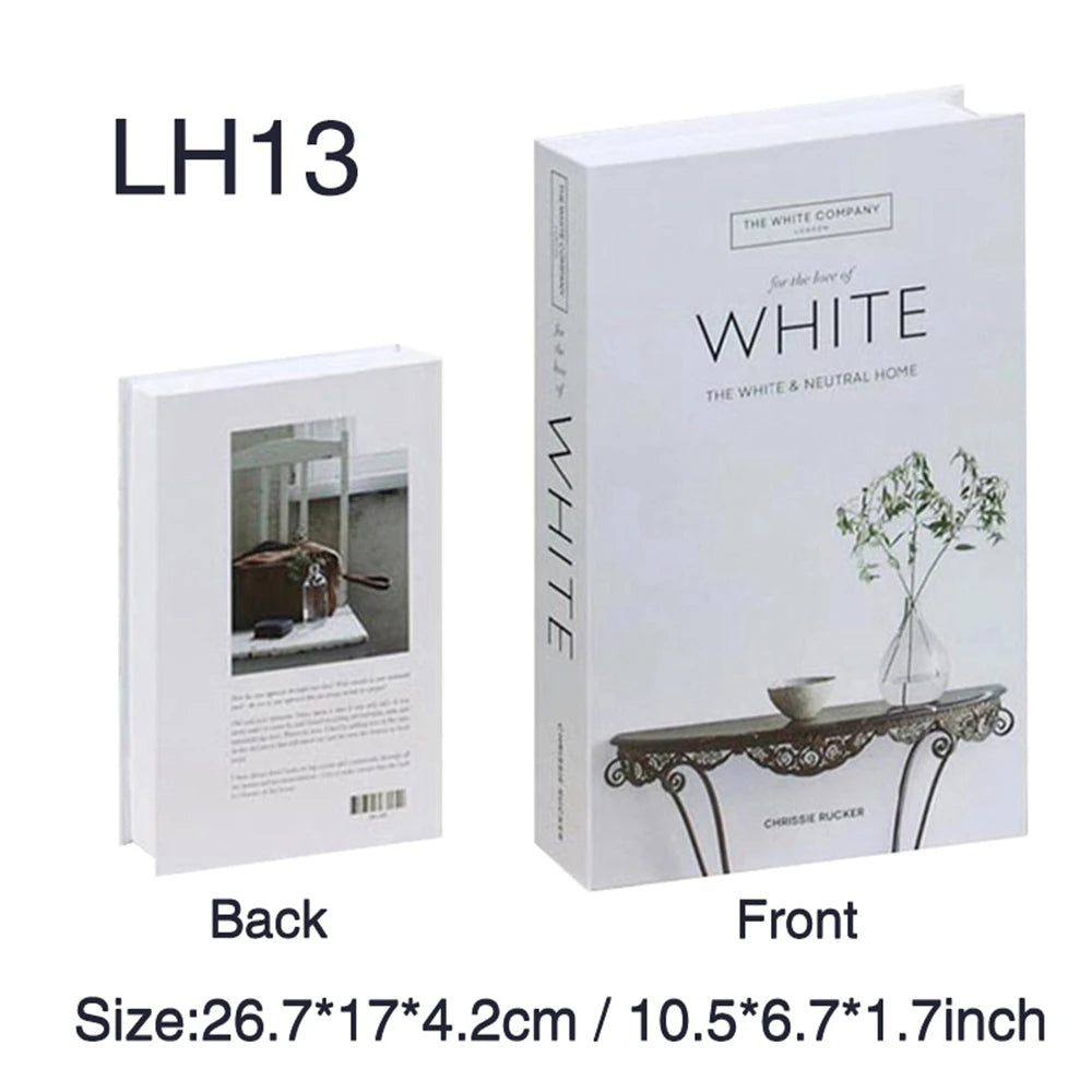 Luxury Fake Books Home Decoration Accessories for Living Room Fashion Fake Book Storage Box Simple Nordic Coffee Table Books