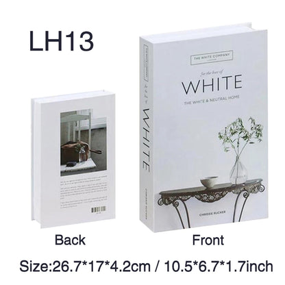Luxury Fake Books Home Decoration Accessories for Living Room Fashion Fake Book Storage Box Simple Nordic Coffee Table Books