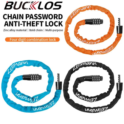 Bicycle Chain Lock | 100 cm & Four-Digit Combination | Bicycles & Compatible E-Bikes