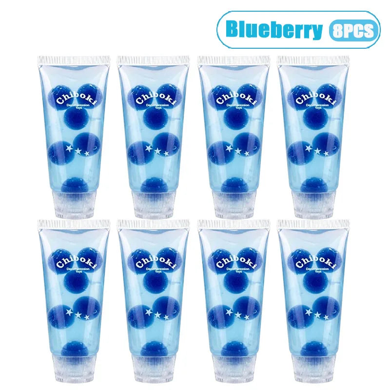 1-8PCS Toothpaste Stress Ball Shapeable Squishy Toy Non Bounce Jam Vaseline Feel ASMR Fidget for Kids Adults Anti Stress Gift