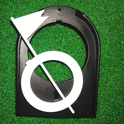 Golf Putting Trainer with Flag Indoor Golf Practice Putting Cup Hole Portable Putter Training Aid for Home Office Golfers 