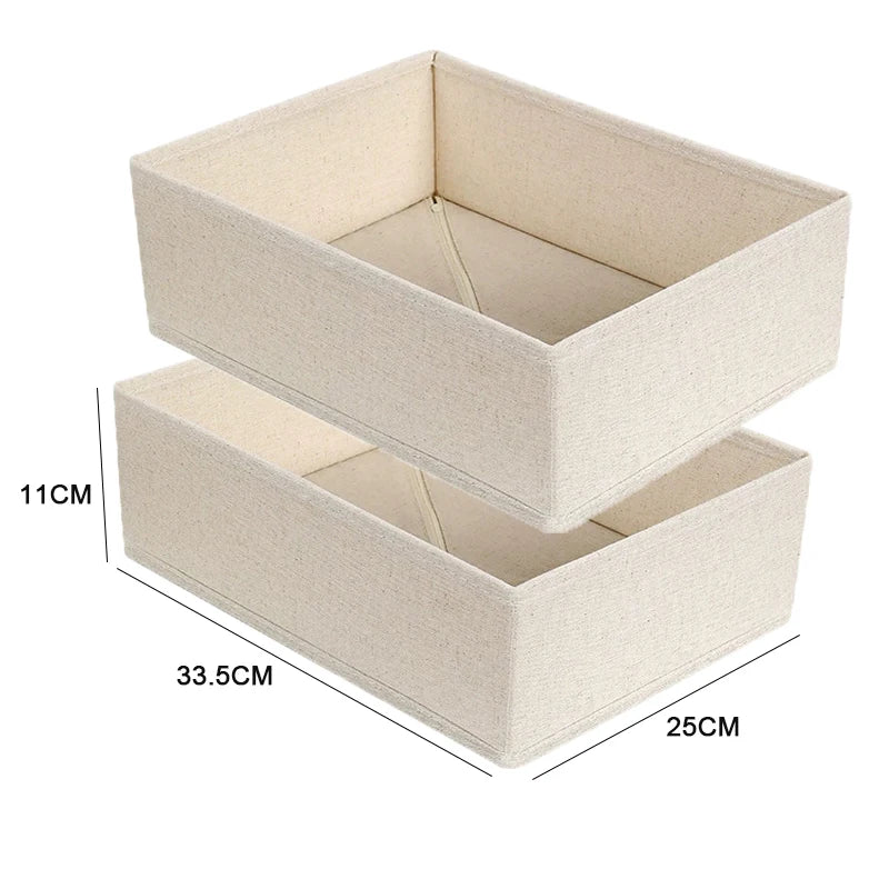 Foldable Drawer Organizers Oxford Underwear Storage Box Bra Socks Wardrobe Storage Containers Closet Jeans Storage Organizer