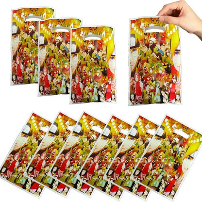 Naruto Kakashi Balloons Uchiha Sasuke Ballons Happy Birthday Banner Party Decoration Kids Toy Cake Topper Disposable Tableware