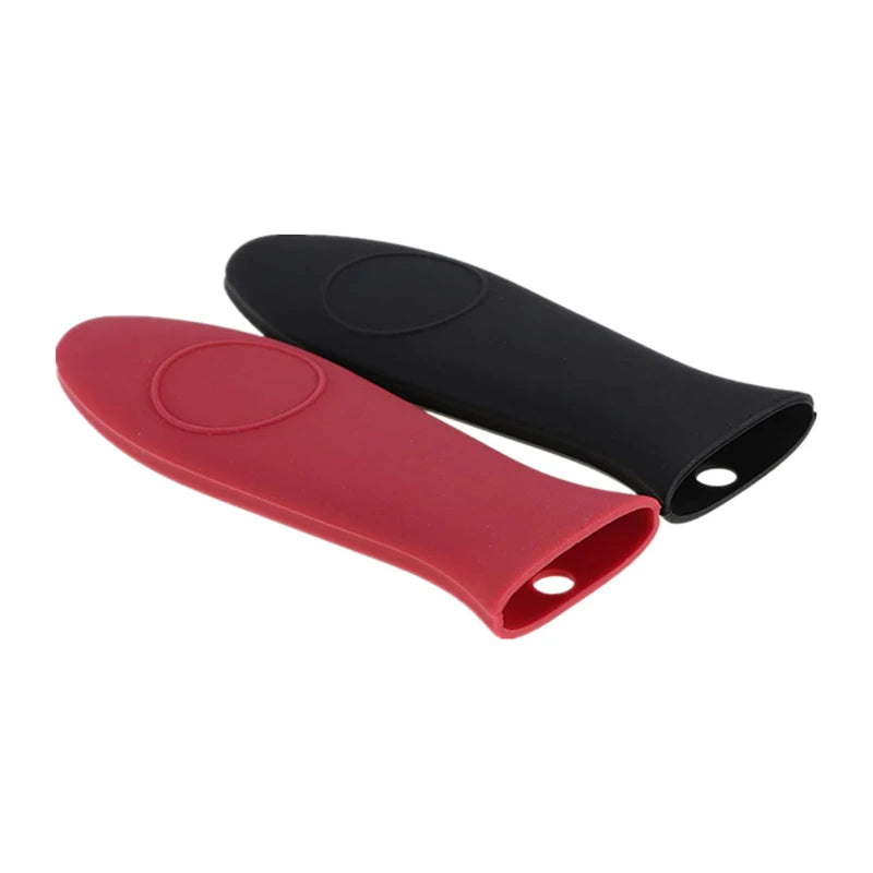 2Pcs Silicone Hot Handle Holder Pan Handle Cover Pan Handle Sleeves Heat Protector Resistant Saucepan Handle Covers For Skillets