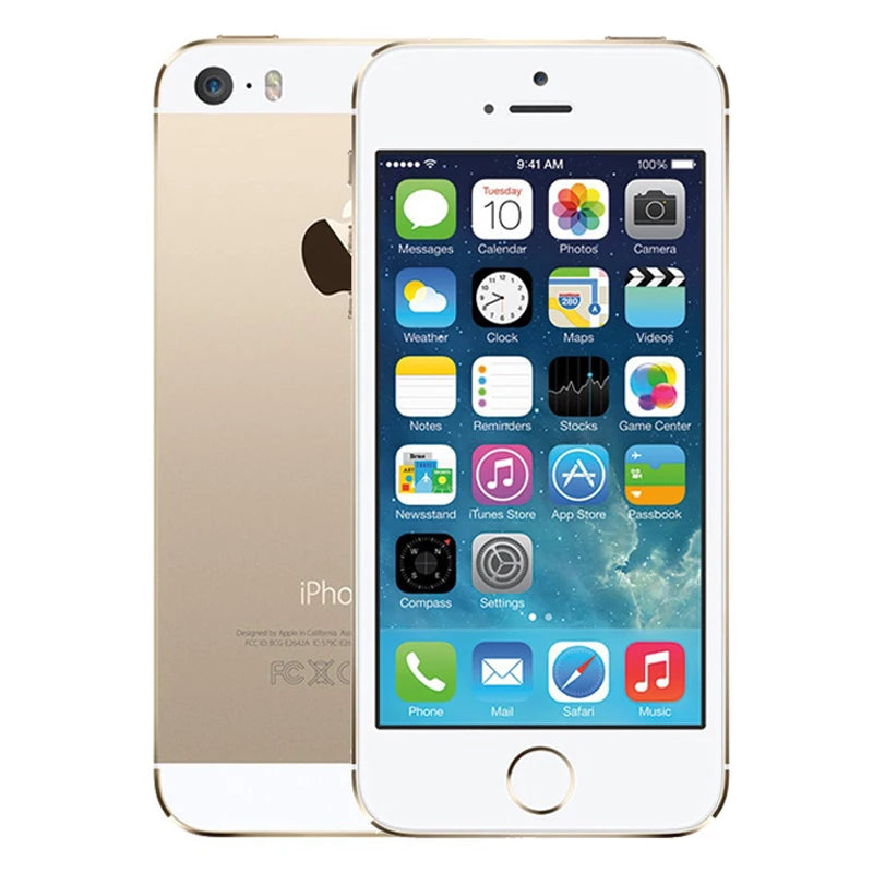 Original Apple iPhone 5s 4G Mobile Cell Phone 4.0" ROM 16GB WIFI IOS Fingerprint Unlocked CellPhone.