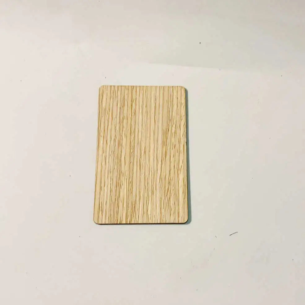1pcs  12 colors wood 13.56mhz NFC Blank Bamboo black walnut cherry beech Wooden Membership Card NFC Contactless Business Card