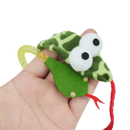 Tassel Snake Cat Teaser Stick Teasing Rod for Cats Toys Kitten Playing Scratch Pet Toy Wand