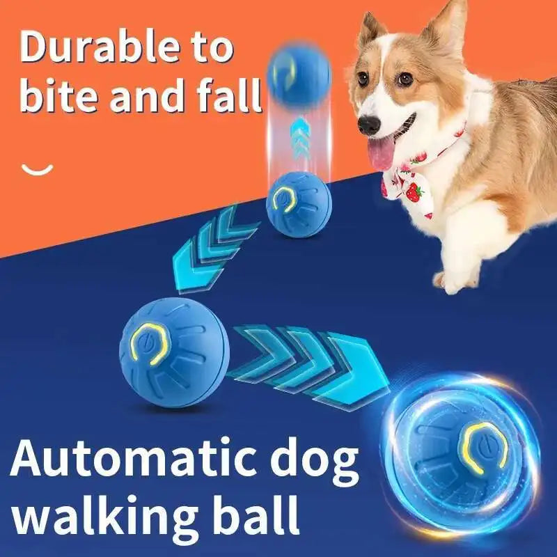 Smart Dog Toy Ball Electronic Interactive Pet Toy Moving Ball USB Automatic Moving Jumping Bouncing Toy Ball Puppy Cat Product
