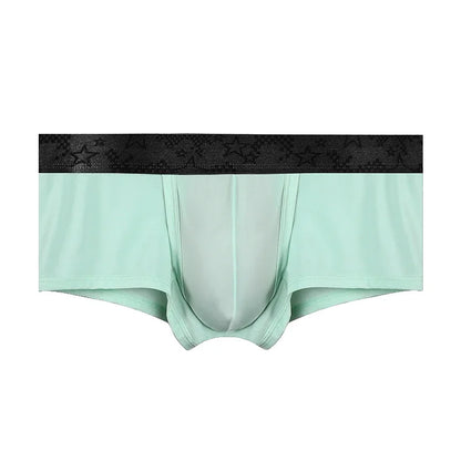 Spermatic vein underwear for men, ice silk summer thin style for men, scrotal support bullet separation varicose flat shorts