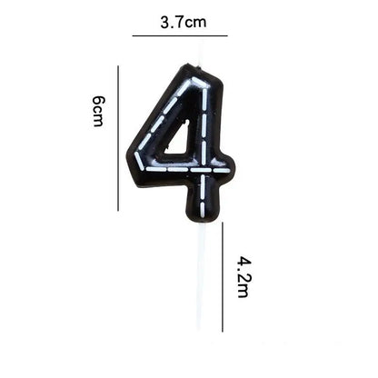 New Race Cars Birthday Cake Candles Supplies Racing Car Them 0 To 9 Number Candle Celebrating Party Birthday Cake DIY Decoration
