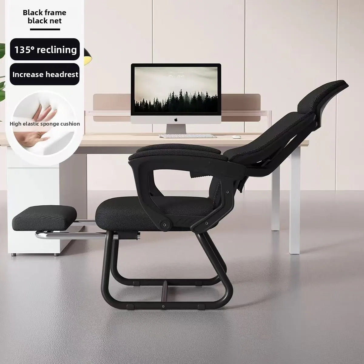 Ergonomic Computer Chair Long Hours Comfort Reclining Backrest Height Adjustable Office Home Dorm Gaming Chair Office Chairs