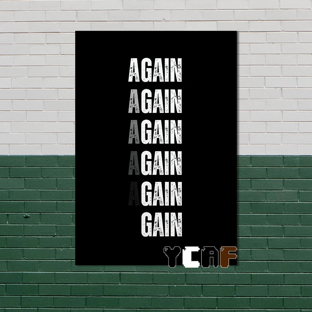 Motivational Quotes Black Minimalist Poster Canvas Aesthetic Decor for Office Quote Wall Art Decoration Gym Inspirational Poster