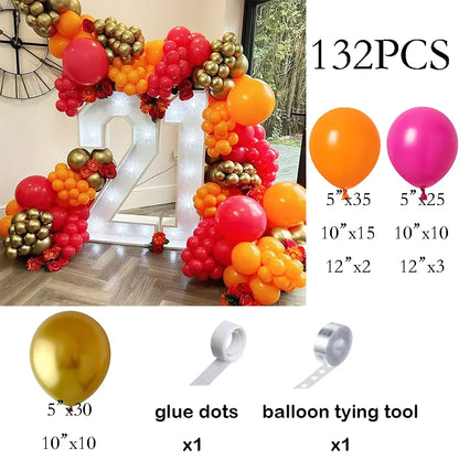 Metallic Gold White Balloons Garland 30th Birthday Party Decor Balloon Arch Kit Wedding Graduation Anniversary Decoration Globos