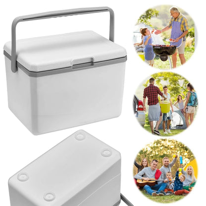Portable Refrigerator 5L Mini Fridge Car Cooler with Handle Insulated Camping Freezer Compact Outdoor Storage Box for Road Trip