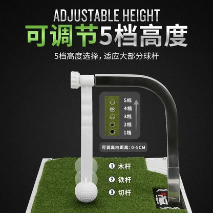 PGM Indoor Golf Swing Trainer 360 Degree Professional Golf Swing Putting 360 Rotation Practice Putting Mat Golf Putter