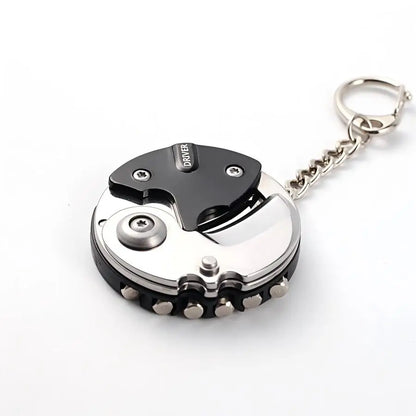 Multifunctional Folding Pocket Knife Outdoor Screwdriver Mini Repair Tool Pendant Neck Key EDC Tool Removable Fruit Knife