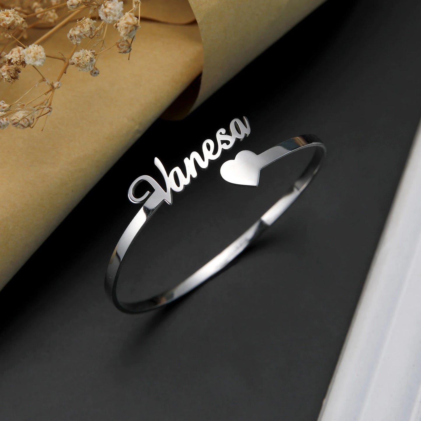 Personalized Name Bracelet for Women Men Custom Jewelry Stainless Steel Customized Bangle Gold Color Arabic Name Birthday Gifts