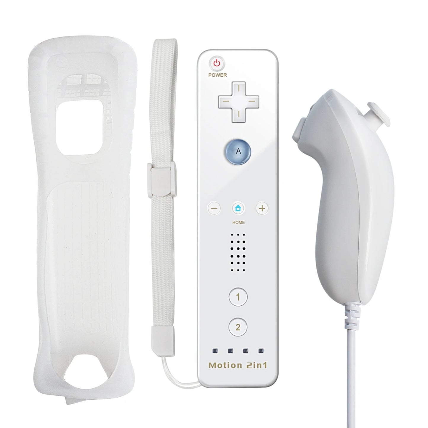 Controllers For Nintendo Wii 2 In 1 Left Right Controller Optional Motion Plus Set Game Remote Control Joystick Wireless Gamepad