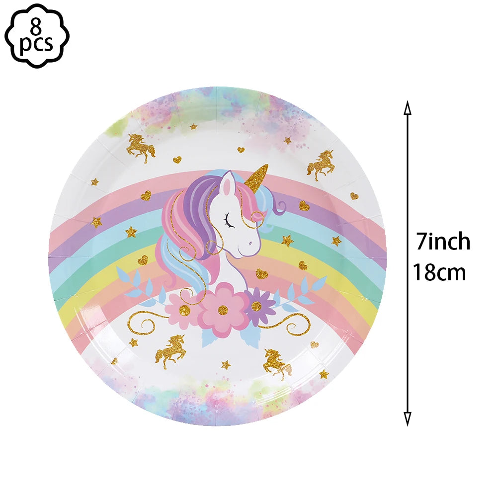 Rainbow Unicorn Balloon Unicorn Party Decor Supplies Unicorn Birthday Party Decoration Baby Shower Kids Girls Birthday Decor