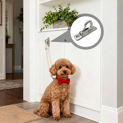 Dog Traction Rope Hook for Wall Dog Leashes Hanger Pet Chain Parking Hook Stainless Steel Dog Leashes Holder for Outdoor