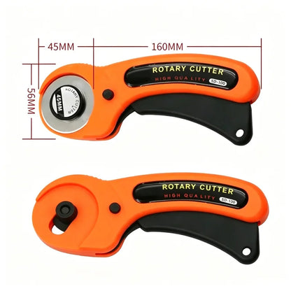 LeatherCraft 45mm Rotary Cutter Leather Cutting Tool Patchwork Sewing Quilting Fabric Cutter Circular Blade DIY For Leather Tool