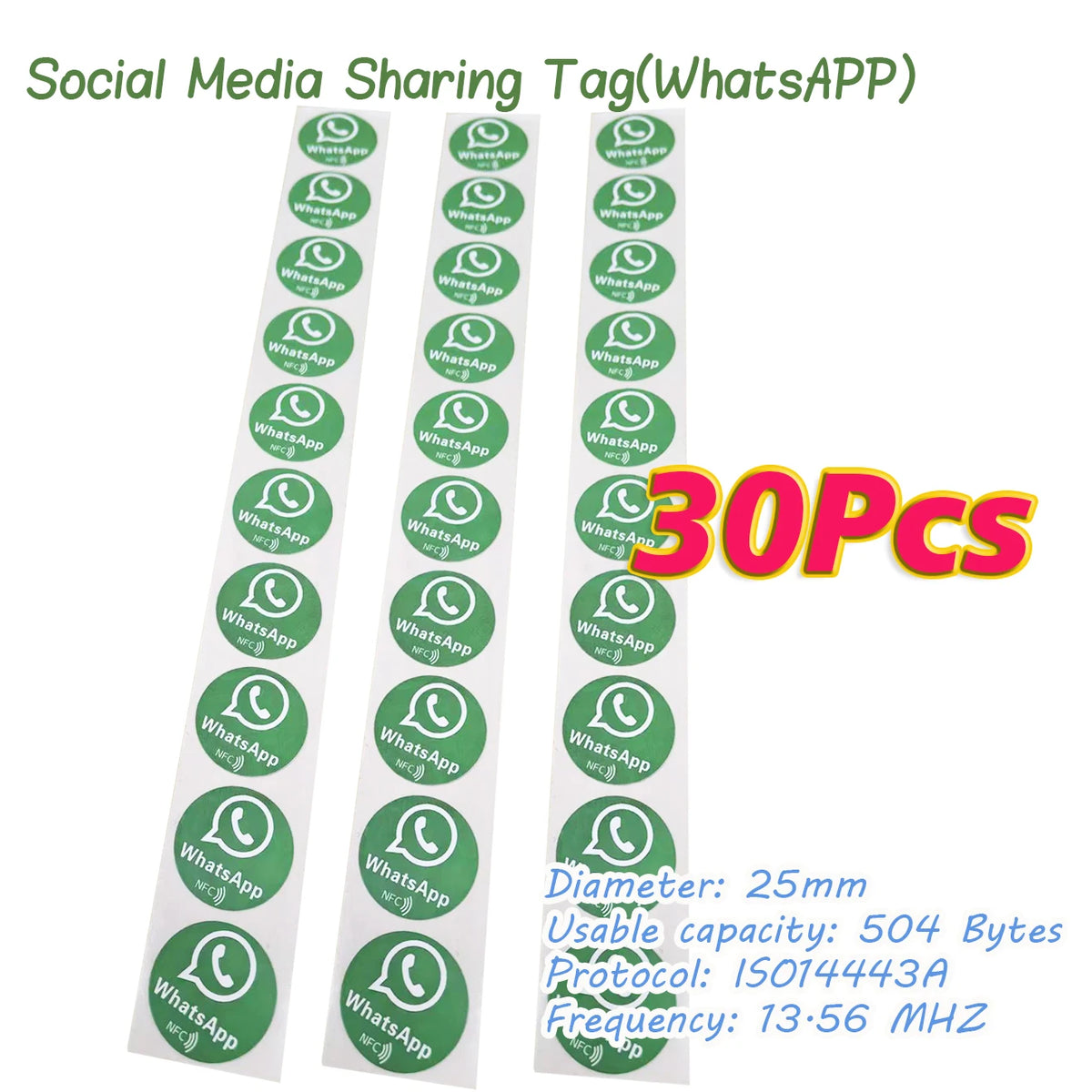5/10 Social Media Sharing Card Reusable Review Tap Card NFC Tap Cards Boost Your Business WhatsApp Reviews Tap NFC Sticker Tag