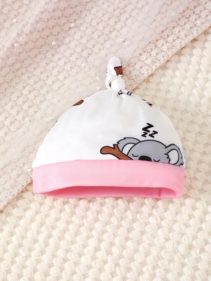 Newborn Baby Girl Clothing set Cute Koala Long Sleeve Top+ Pants+Hat 3PCS Outfits for 1-18 Months Infant Girl Spring&Autumn Wear