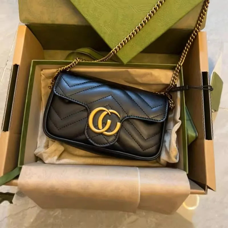 Women's bag Women's Xiaoxiangfeng bag Rhombus chain bag Trendy and versatile high-end small bag One shoulder messenger bag