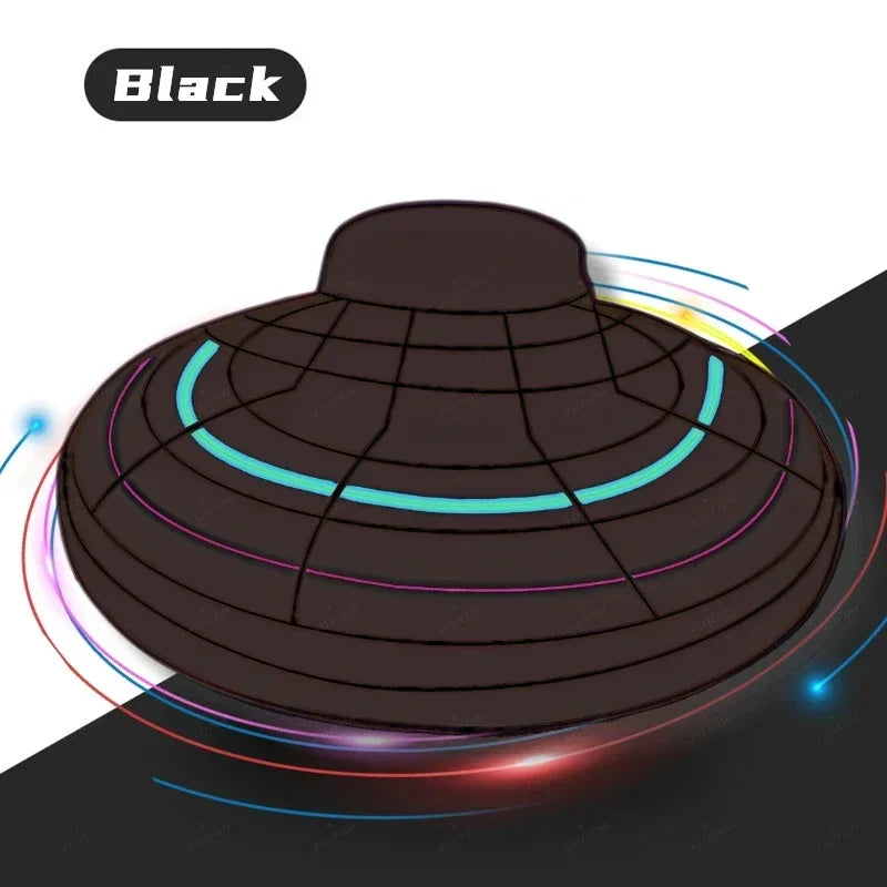 Magic Flying Helicopter Spinner Fingertip Flight Gyro Hover Ball Mini Drone Aircraft LED Light Outdoor Fun Toy for Teens & Adult
