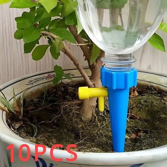 10pcs Flower Adjustable Automatic Drip Irrigation Plant Watering