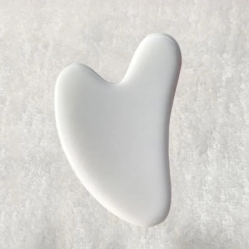 Heart Guasha Stone Face Rose Quartz Jade Massage Tool Chin Nose Lifting Firming Scraping Board Massage Facial Health Care Skin