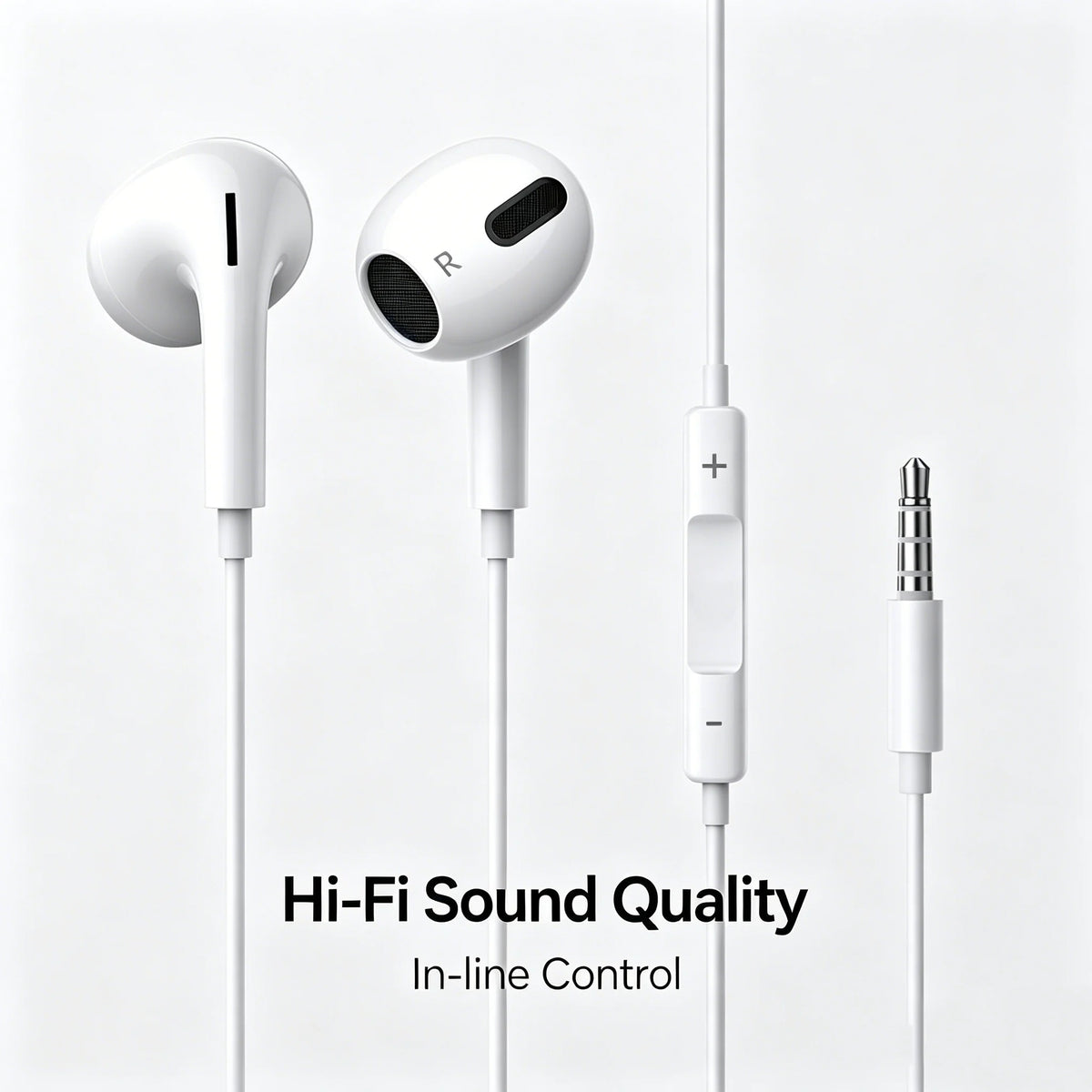 Gen4 Earphones Wired Small Talk Type C 3.5mm HeadEarsets Noise Cancelling Bass Earbuds In Ear Control Mic Earpiece Android Phone