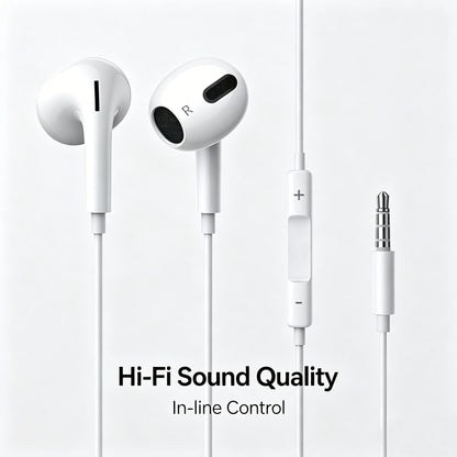 Gen4 Earphones Wired Small Talk Type C 3.5mm HeadEarsets Noise Cancelling Bass Earbuds In Ear Control Mic Earpiece Android Phone