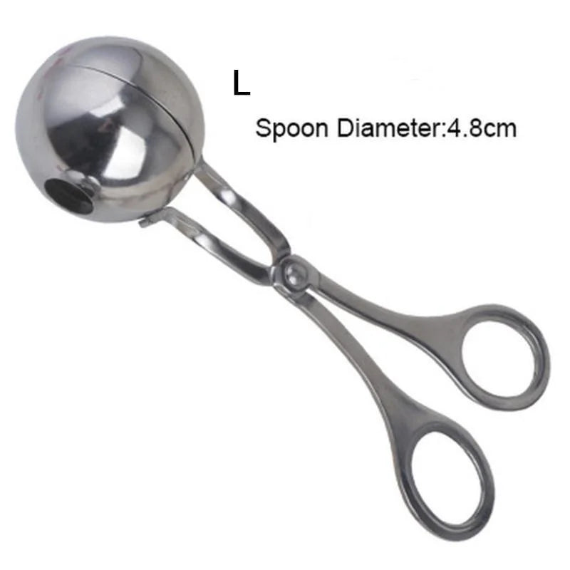 Stainless Steel Meatball Shaper | Scissor-Style Round Mold | Meatball & Rice Ball Preparation