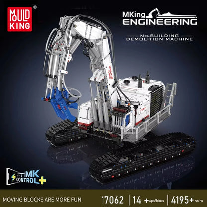 4195Pcs Technology Remote Controlled Demolition Machine Building Blocks High-Tech Hydraulic Excavator Bricks Toy Kids Gifts