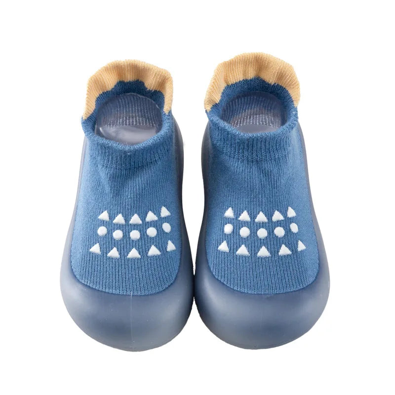 Baby Floor Shoes Blue and Pink Baby Indoor and Outdoor Walking Socks Comfortable and Non Slip Shoes for Boys and Girls Socks
