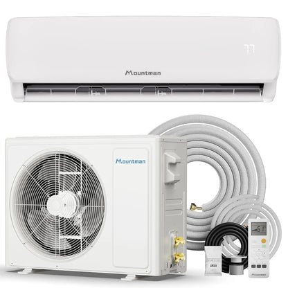 18000BTU Mini Split AC/Heating System, 19SEER2 230V Energy Efficient Mini Split Air Conditioner with Heat Pump, Cools, Custom