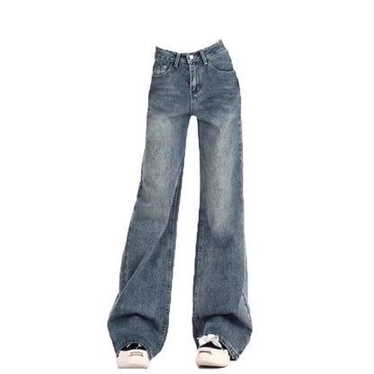 Ladies Flare Trousers Leisure Slimming Vintage Inspired Autumn High Waist Bell Women's Pants Flared Jeans Y2K