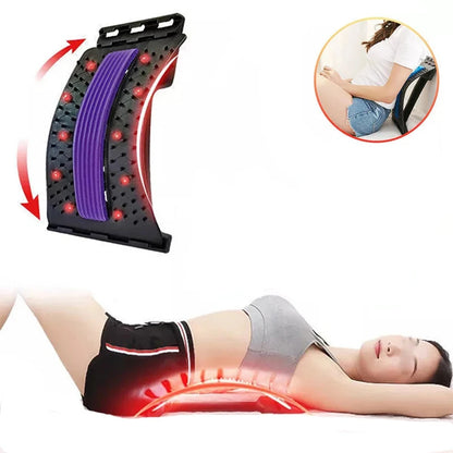 Back Magnetic Back Massage Muscle Relax Stretcher Posture Therapy Corrector Stretch Spine Stretcher Lumbar Support Pain Relief