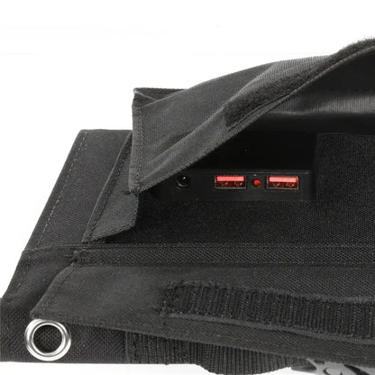 2024 New Portable Solar Panel Folding Bag USB+DC Output Solar Charger Outdoor Power Supply Mobile Phone Generator
