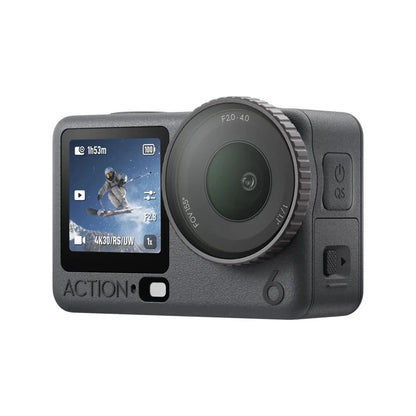DJI Osmo Action 6 All-In-One Flagship Action Camera New 1/1.1-Inch Square Sensor Variable Aperture f/2.0-f/4.0 50GB Built-in Storage